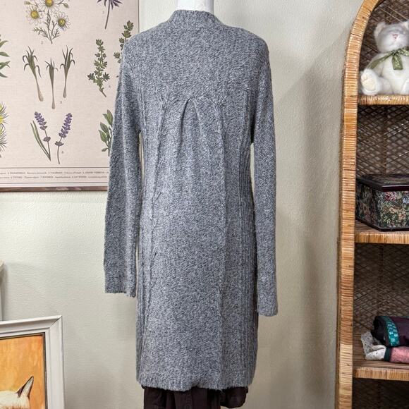 Vintage 90s Y2k Long Cardigan Sweater Gloomy Coquette Cottage Classic Mori Kei L - Picture 2 of 7